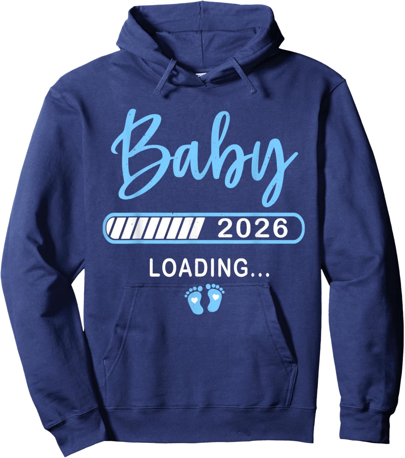 Baby Boy Loading 2026 for Pregnancy Announcement 2026 Hoodie - Hoodie | Navy
