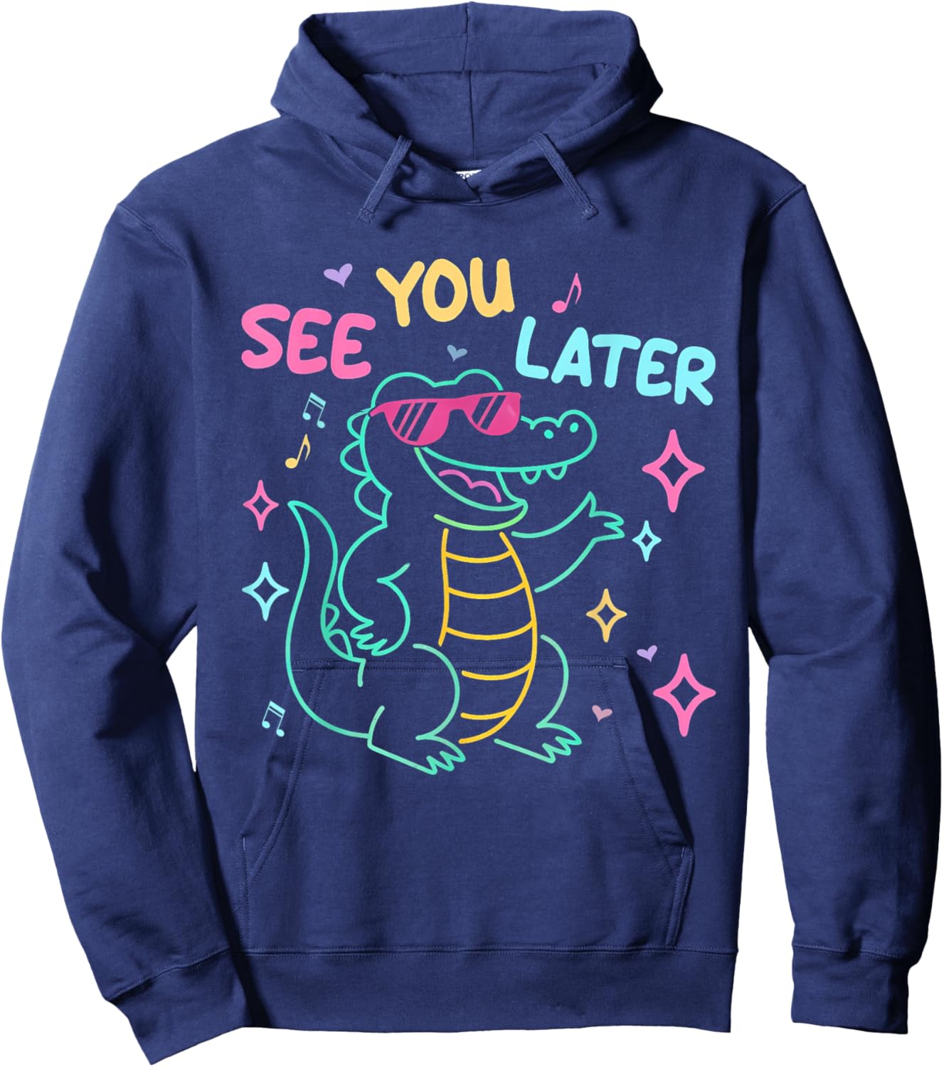 See You Later Alligator Teacher Summer Last Day of School Hoodie - Hoodie | Navy