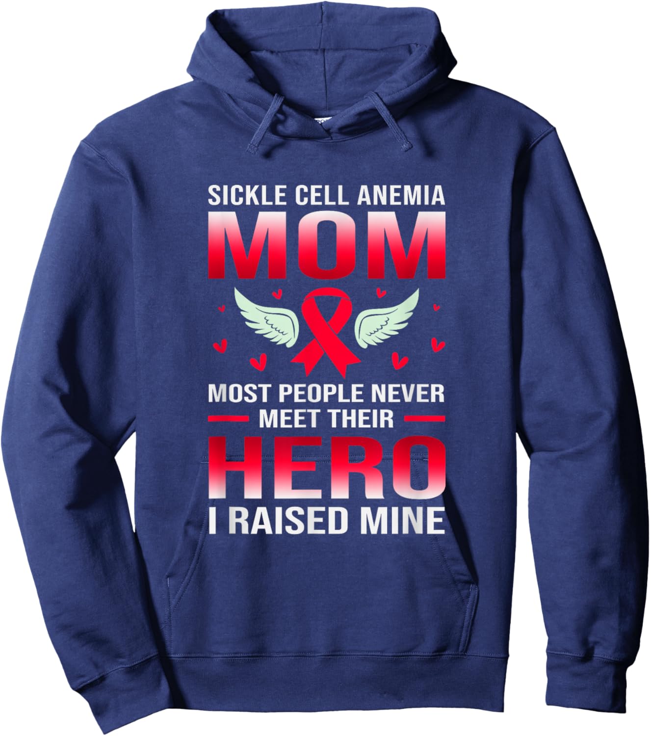 Sickle Cell Awareness Sickle Cell Anemia Mom Hoodie - Hoodie | Navy