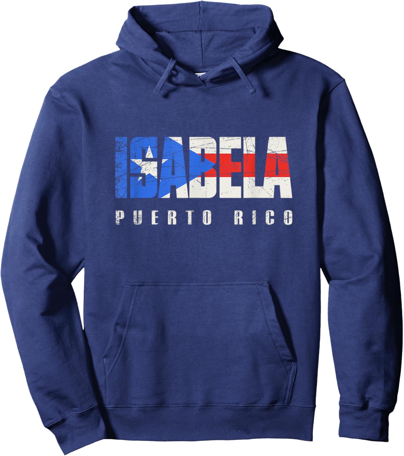 Puerto Rican flag Isabela Puerto Rico Hoodie - Hoodie | Navy