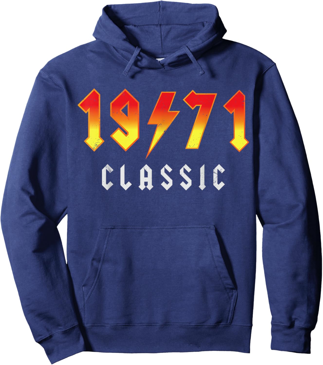 1971 Birthday Man 55th Decoration Funny 55s 55th Birthday Hoodie - Hoodie | Navy