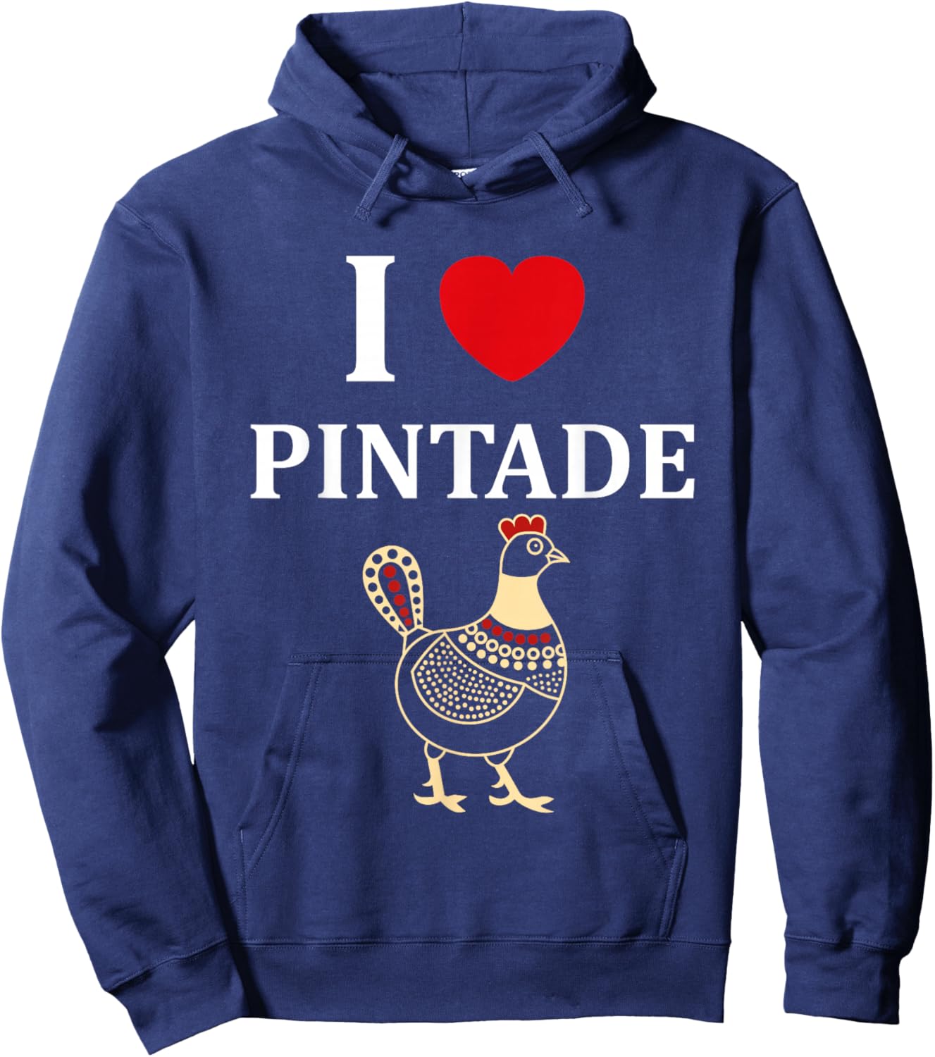 Funny Guinea Fowl Birds Cute i Love Guinea Fowl Hoodie - Hoodie | Navy