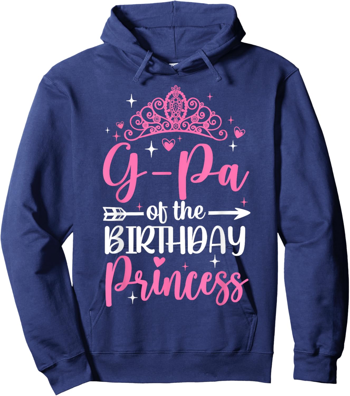 G-Pa Of The Birthday Princess Bday Girl Kid Cute Family Hoodie - Hoodie | Navy
