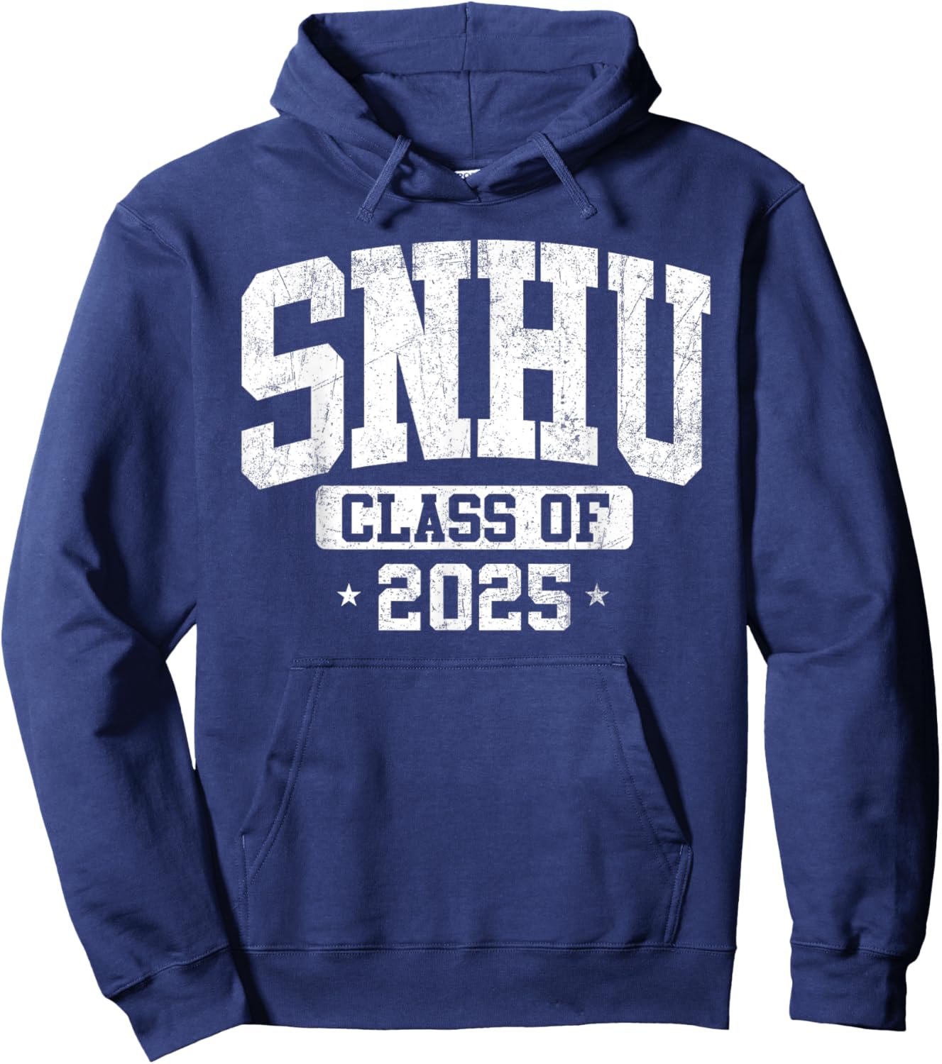 SNHU SNH University Class of 2025 Graduate Arch Vintage Hoodie - Hoodie | Navy