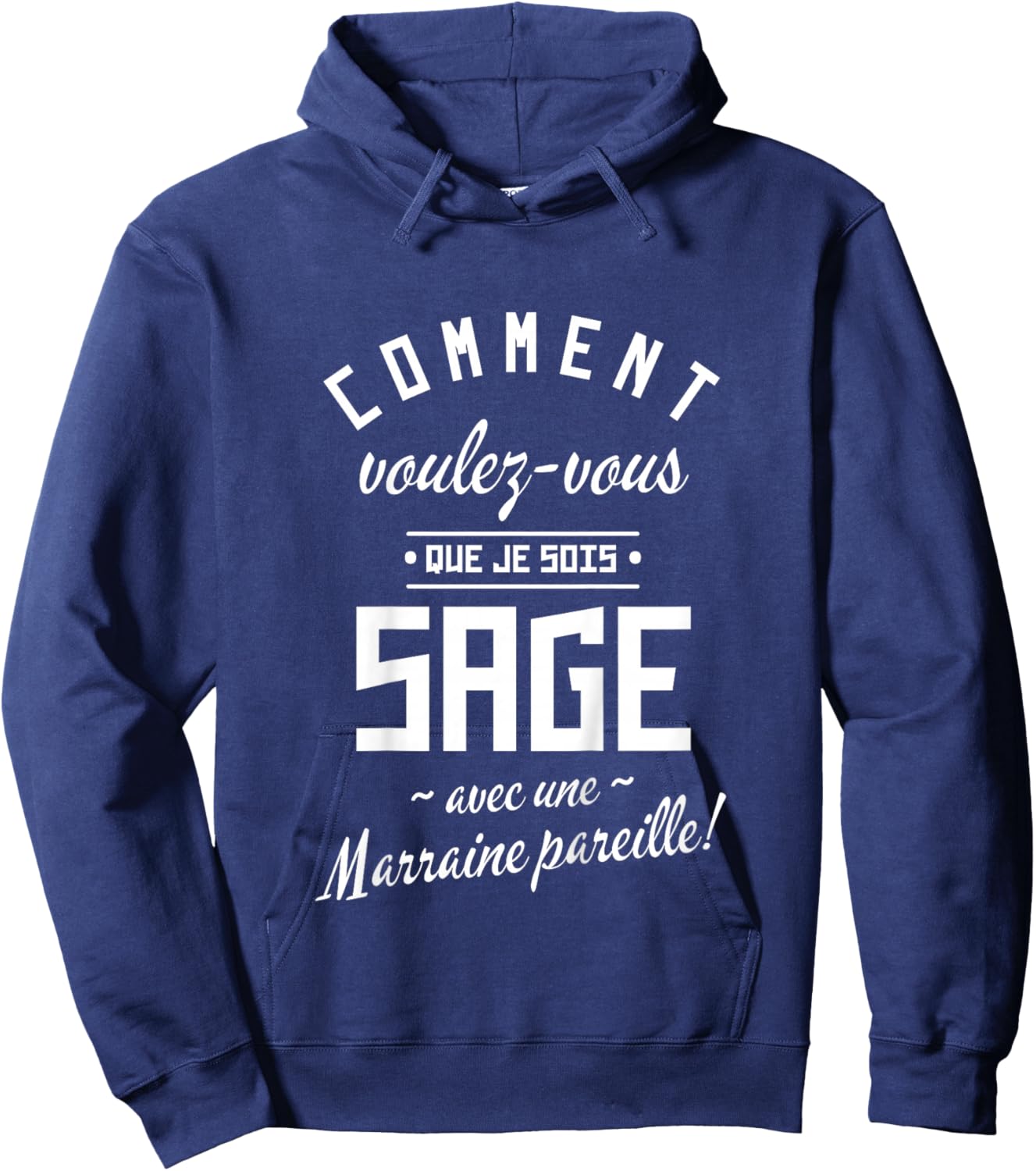 Children's Godmother Godson Sage – Funny Gift Child Hoodie - Hoodie | Navy