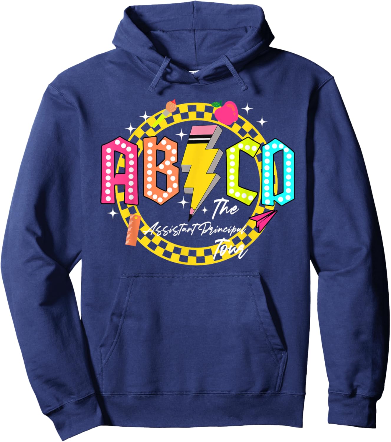 Funny Assistant Principal Tour Back to school ABCD Teacher Women Hoodie - Hoodie | Navy