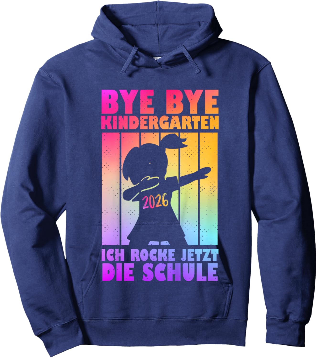 Kinder Kita Abgänger 2026 Kita Geschafft Bye Bye Kindergarten Hoodie - Hoodie | Navy