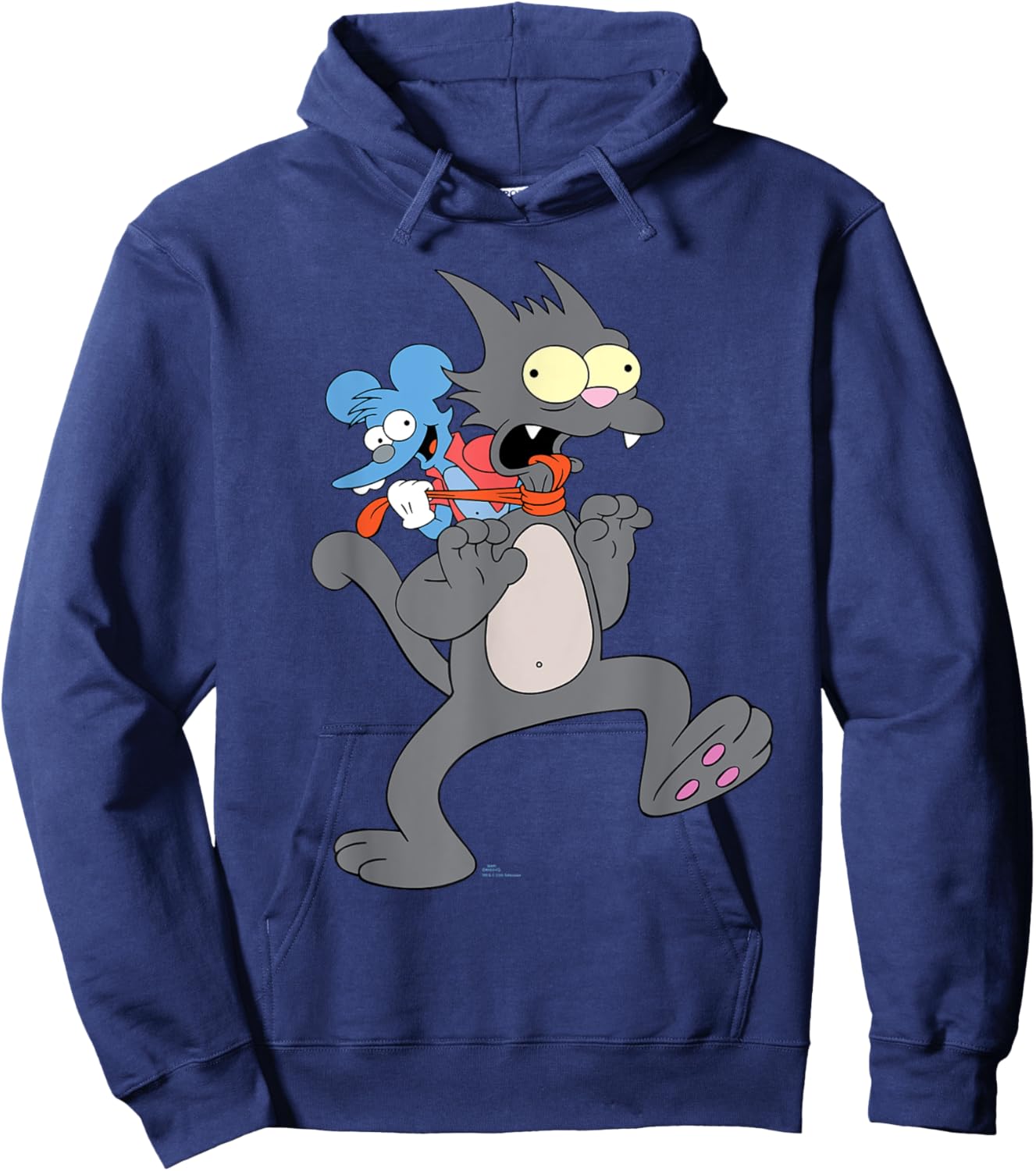 The Simpsons Itchy & Scratchy Show Funny Valentine’s Day Hoodie - Hoodie | Navy