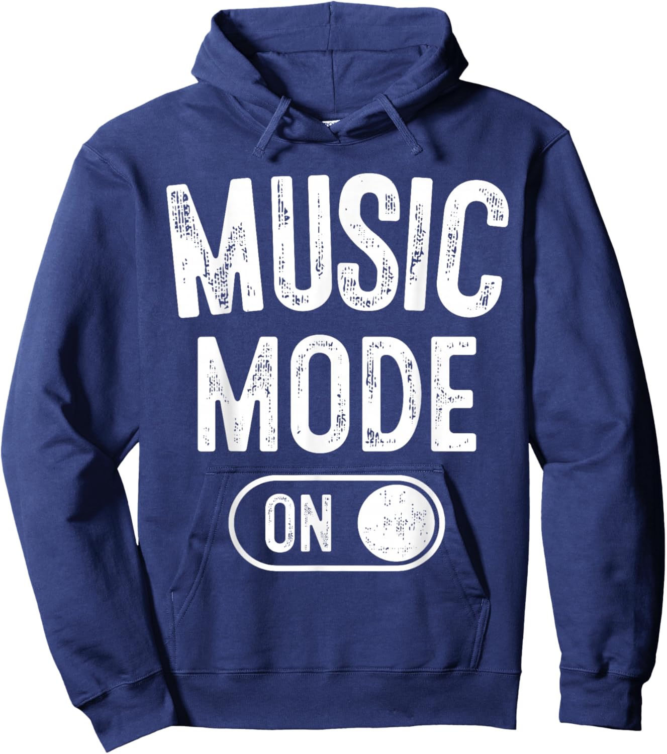 Music Mode On Funny Singer Musician Gift Composer Producer Hoodie - Hoodie | Navy