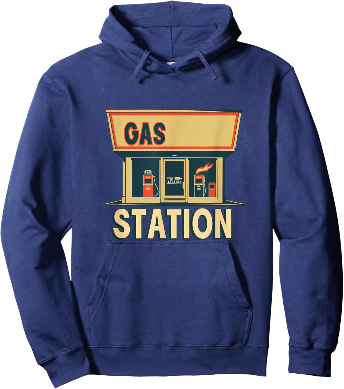 Cool Gas Station Outfit for Petrol Station and Gasoline Fans Hoodie - Hoodie | Navy