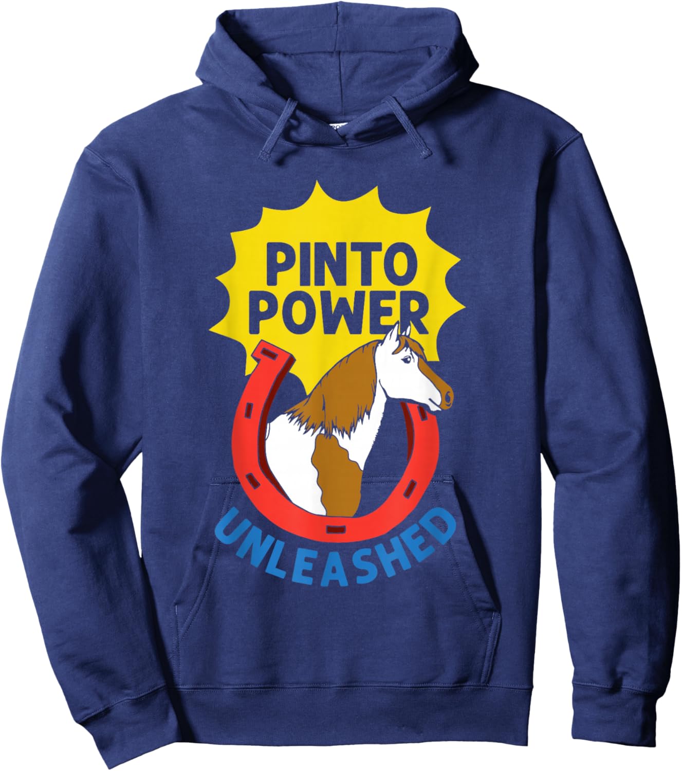Pinto Horse Outfit and Pinto Horse Hoodie - Hoodie | Navy