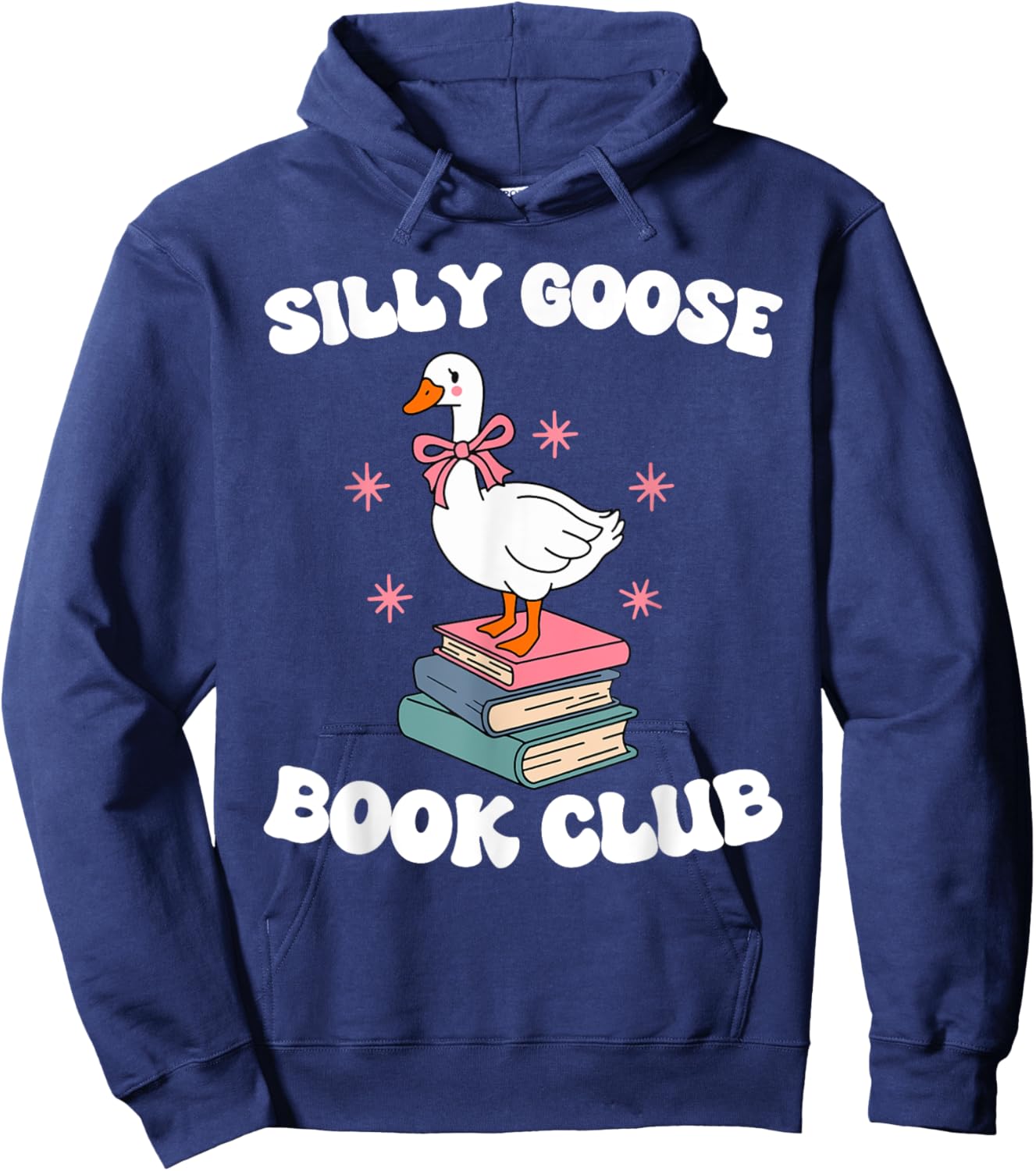 Silly Goose Book Club Hoodie - Hoodie | Navy