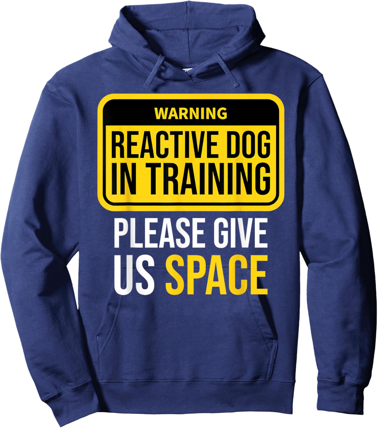 Reactive Dog In Training Trainer Dog Walking BOTH SIDES Hoodie - Hoodie | Navy