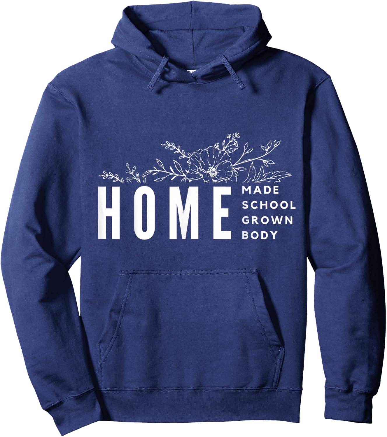Homebody Homeschool Homemade Homegrown Gift Mom Crunchy Hoodie - Hoodie | Navy