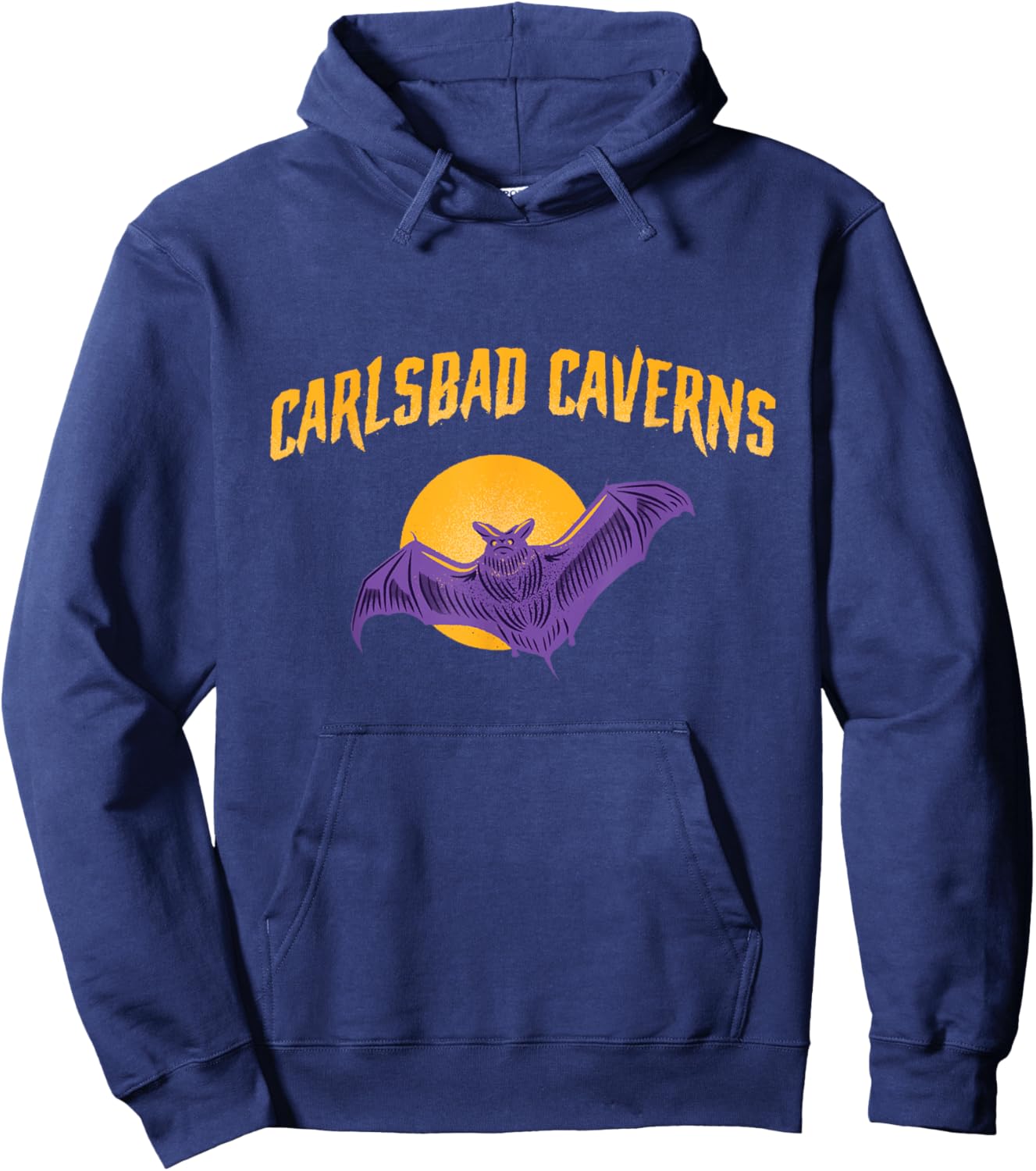 A Bat Flying In Carlsbad Caverns National Park New Mexico Hoodie - Hoodie | Navy