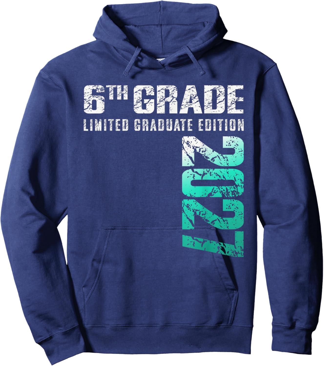 6th Grade Graduation Class of 2027 Hoodie - Hoodie | Navy