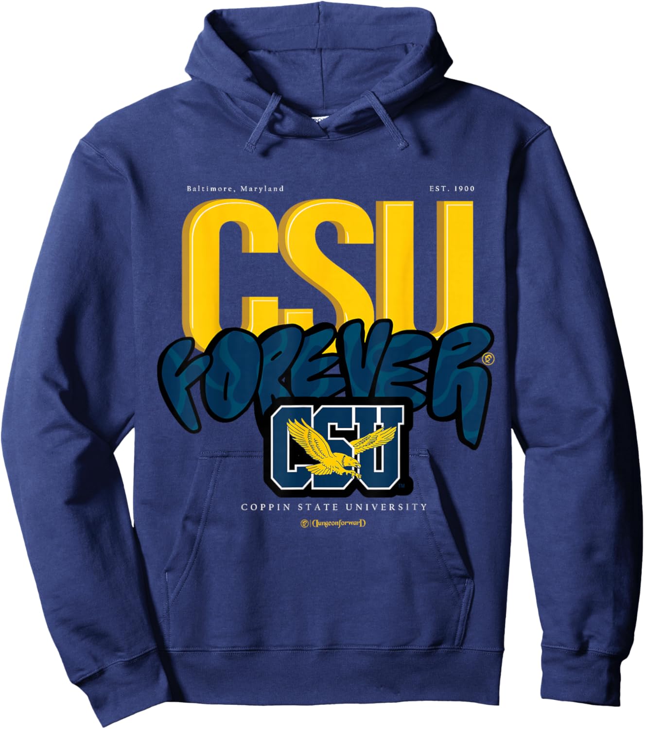 The Yard Essentials - Coppin State University - CSU Forever Hoodie - Hoodie | Navy
