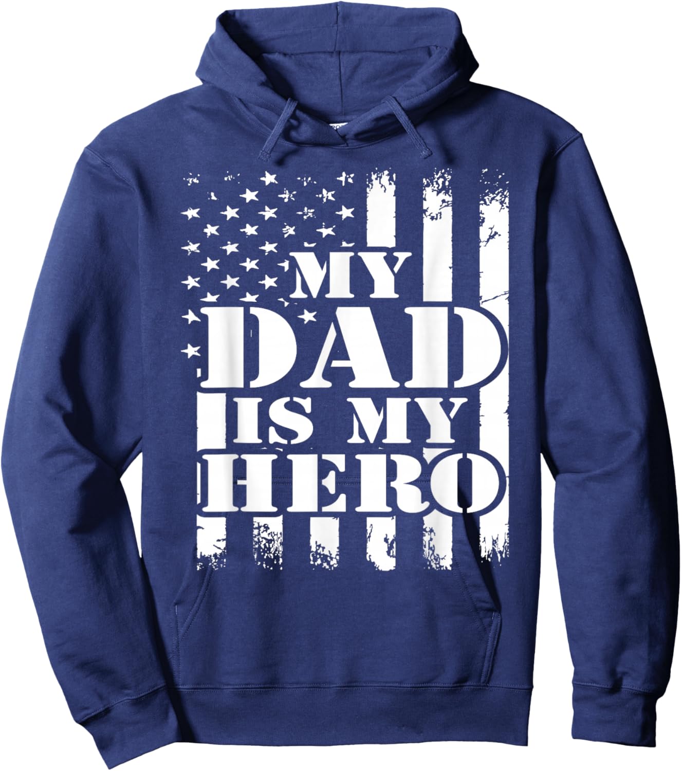 My Dad is My Super Hero Daddy Pa Fathers Day Hoodie - Hoodie | Navy