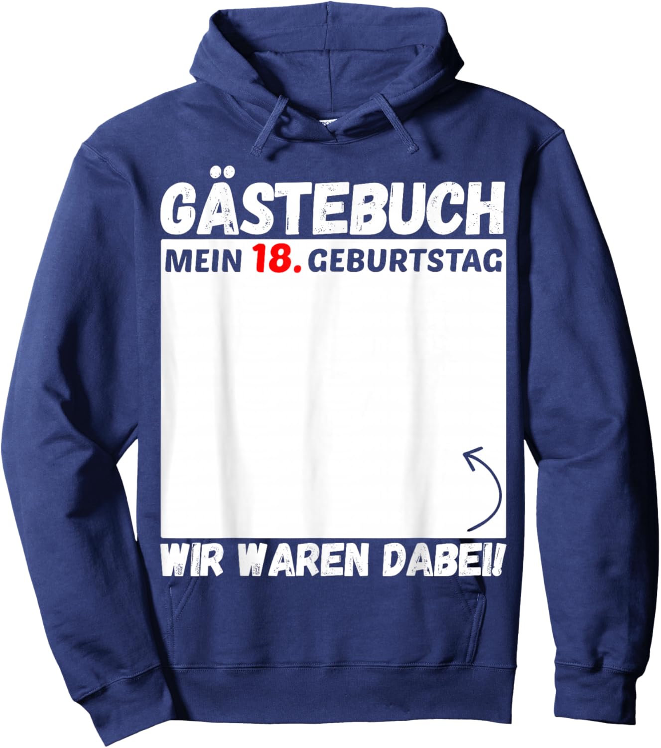 18th Birthday Girl Boy 18 Years 2008 Funny Gift Hoodie - Hoodie | Navy