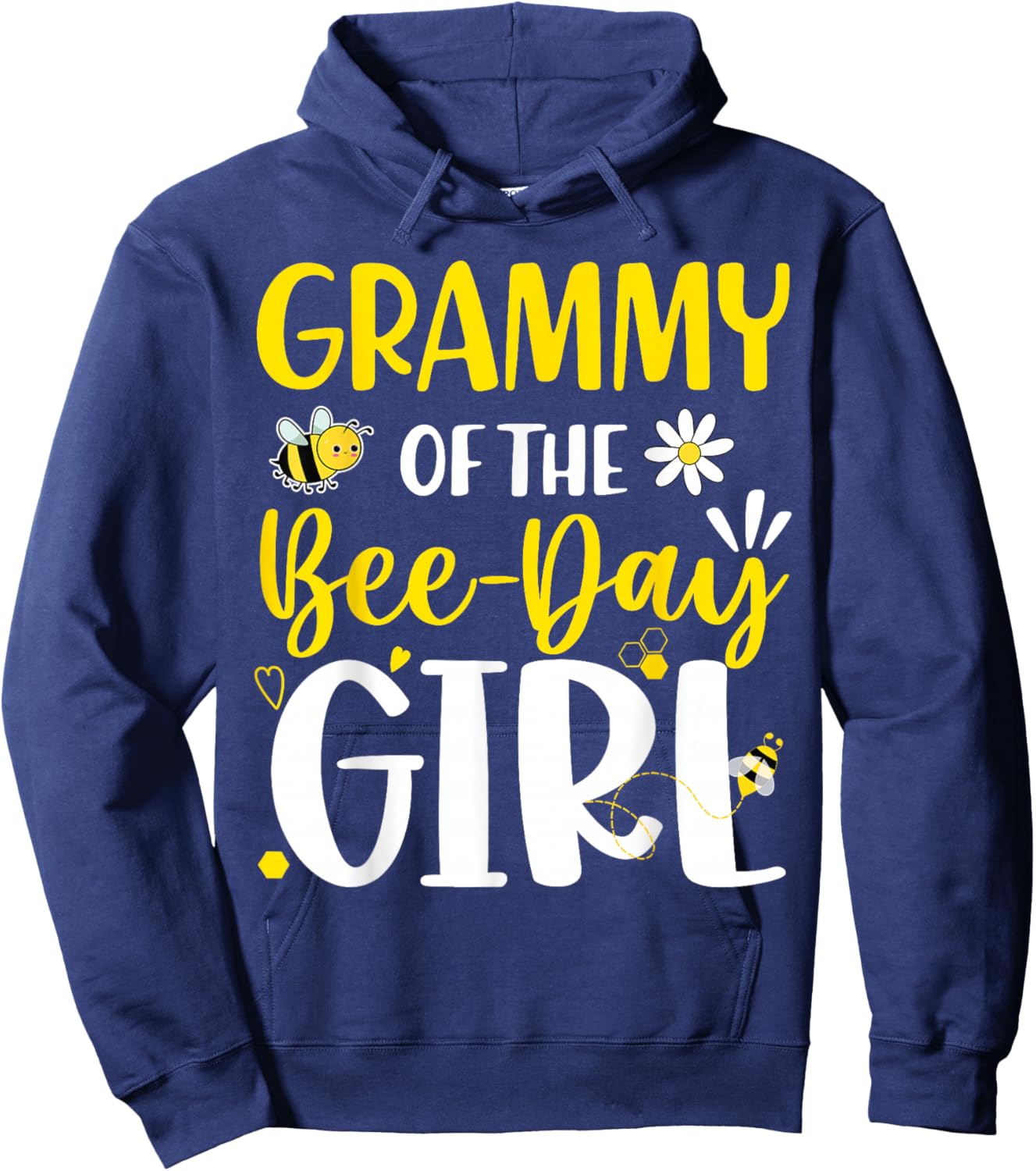 Grammy of The Bee Day Girl Birthday Party Family Matching Hoodie - Hoodie | Navy