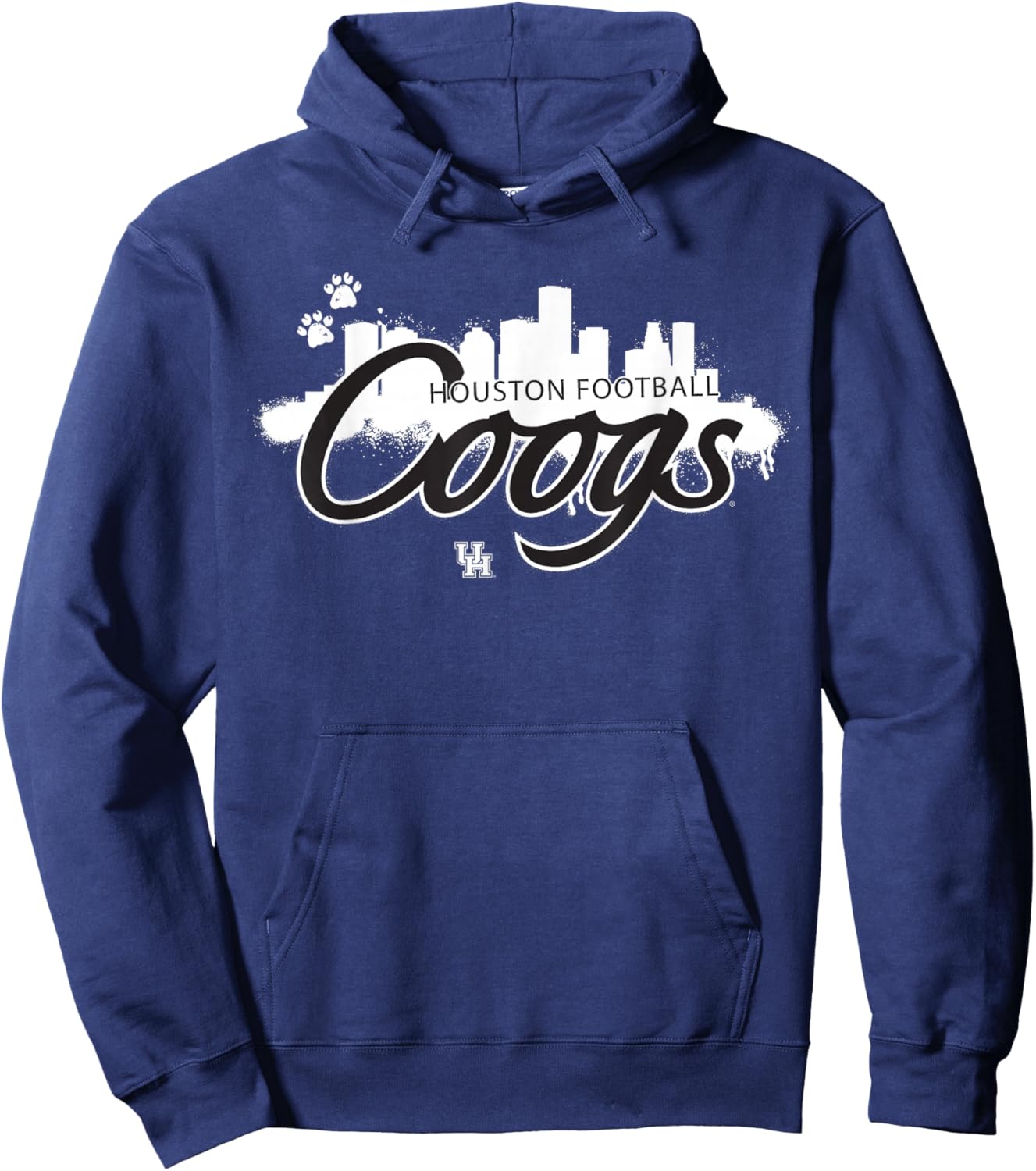 University of Houston Black Out Skyline | Houston Cougars Hoodie - Hoodie | Navy