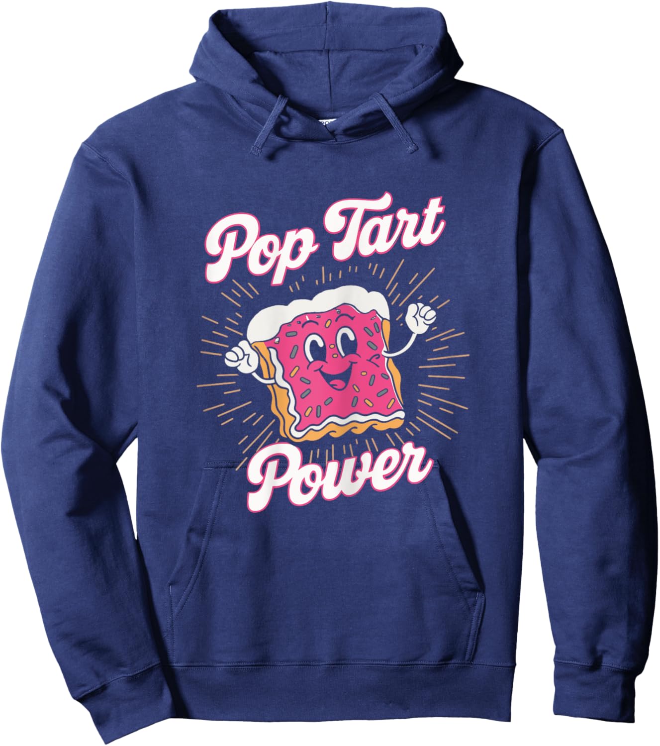 Pop Tart Power! Funny Gym Exercise Poptart Kawaii Hoodie - Hoodie | Navy