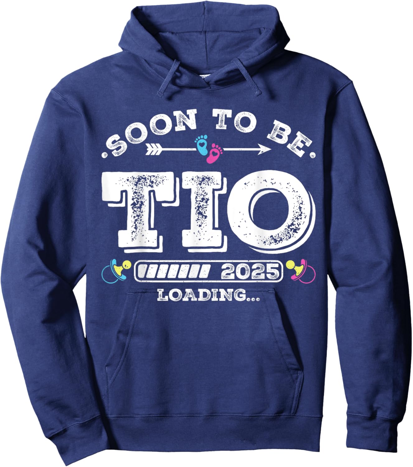 Soon to Be Tio 2025 Loading for Pregnancy Announcement Hoodie - Hoodie | Navy