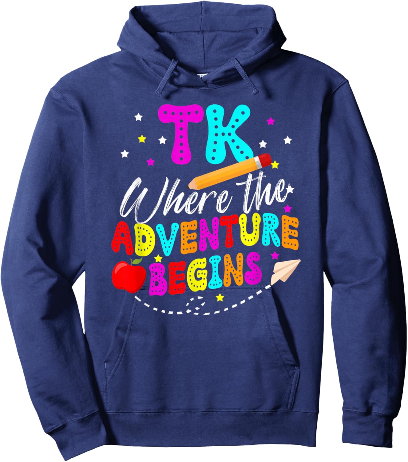 TK Funny TK Teacher Transitional Kindergarten Student Hoodie - Hoodie | Navy