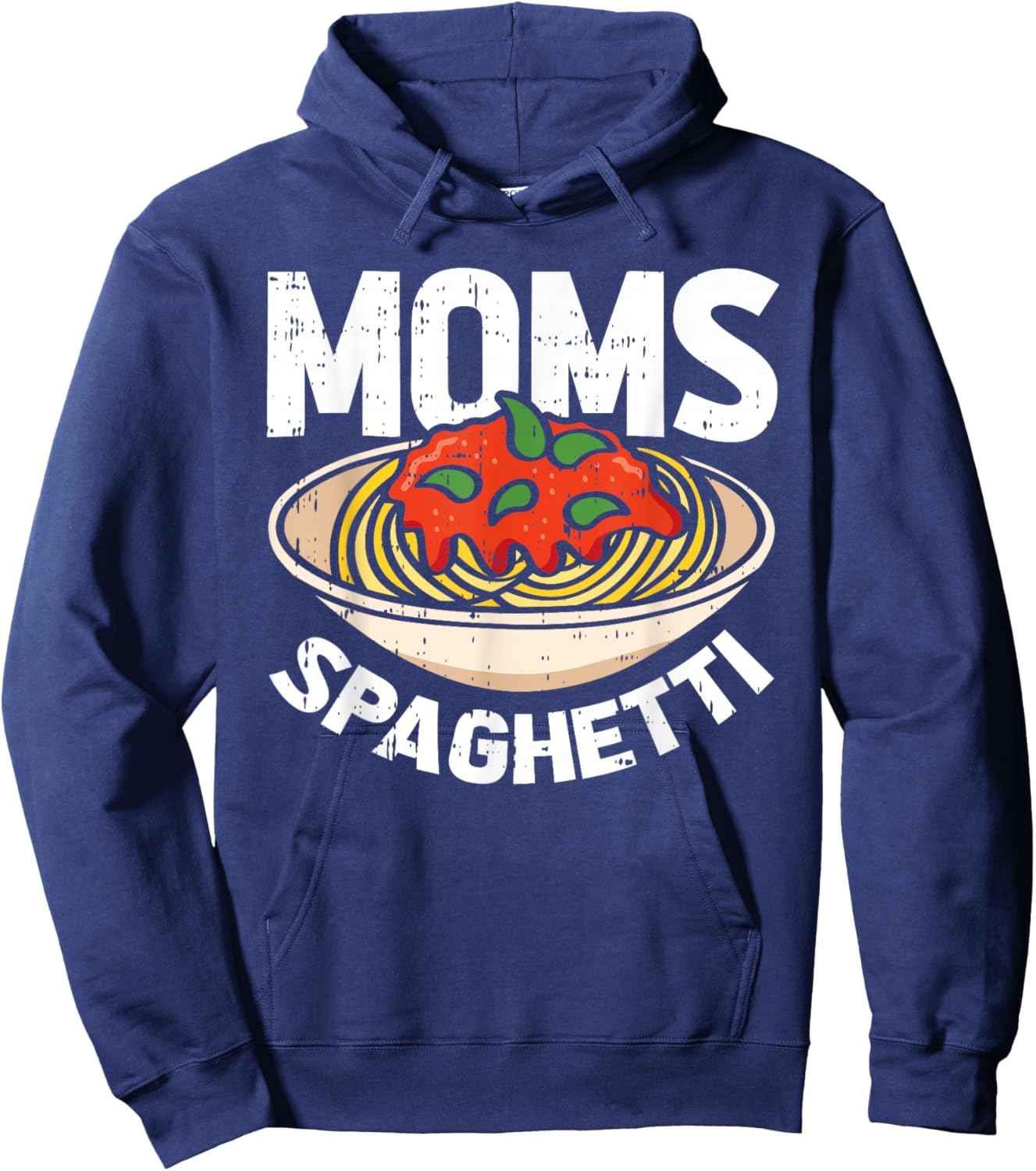 Moms Spaghetti Mothers Day Mama Chef Mommy Momma Wife Women Hoodie - Hoodie | Navy