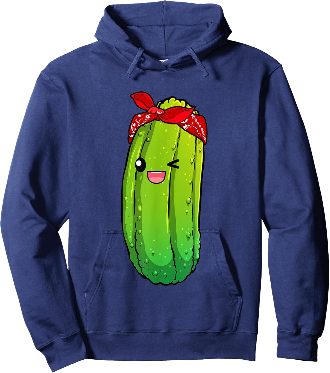 Funny Pickle Art For Boys Girls Kids Cucumber Pickle Novelty Hoodie - Hoodie | Navy