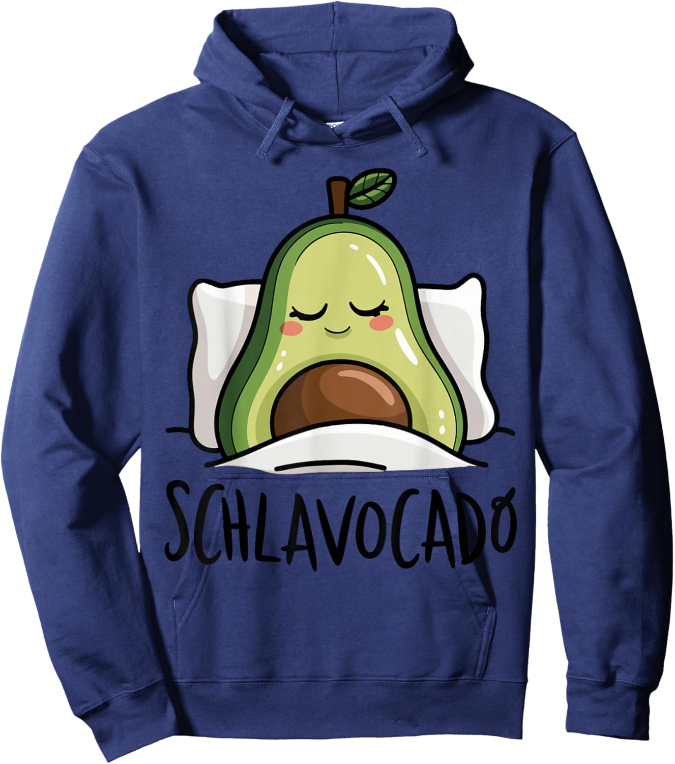 Schlavocado Official Sleep Shirt Pyjamas Sleep Avocado , gray, S Hoodie - Hoodie | Navy