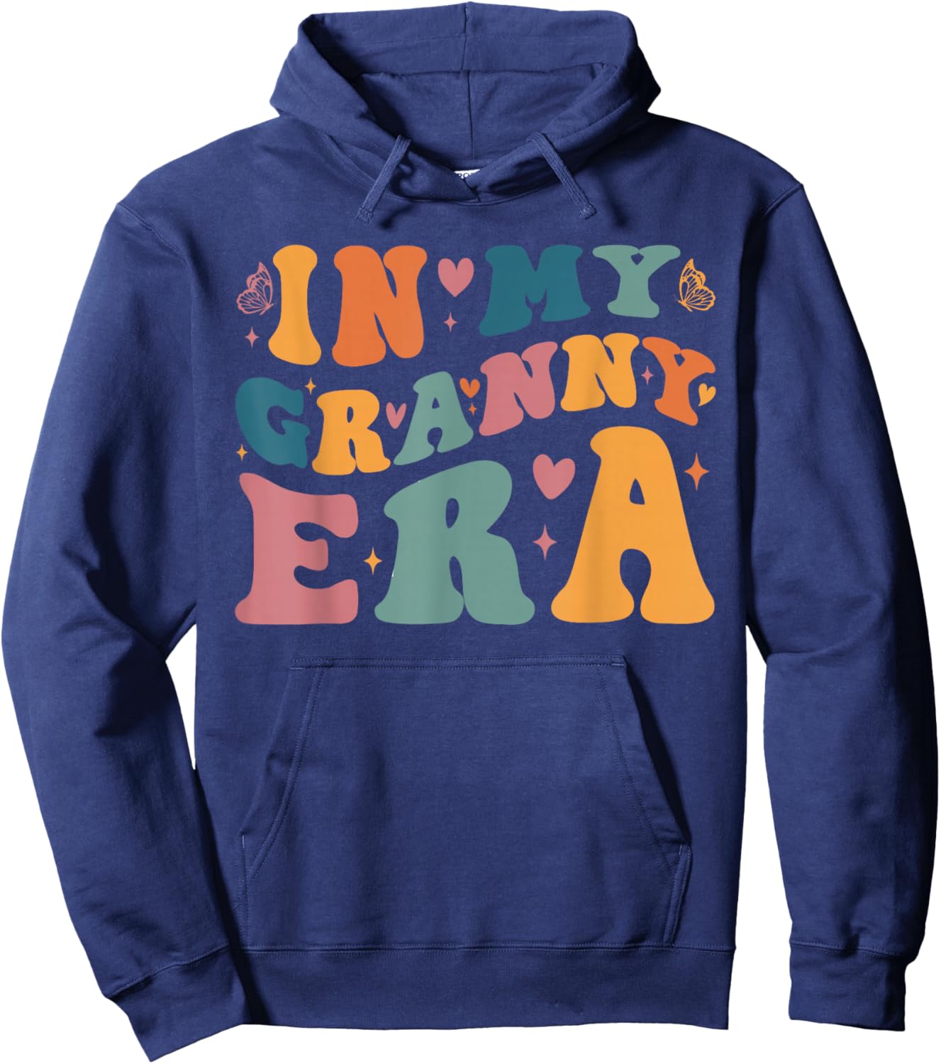 In My Granny Era Baby Announcement for Grandma Mother's Day Hoodie - Hoodie | Navy
