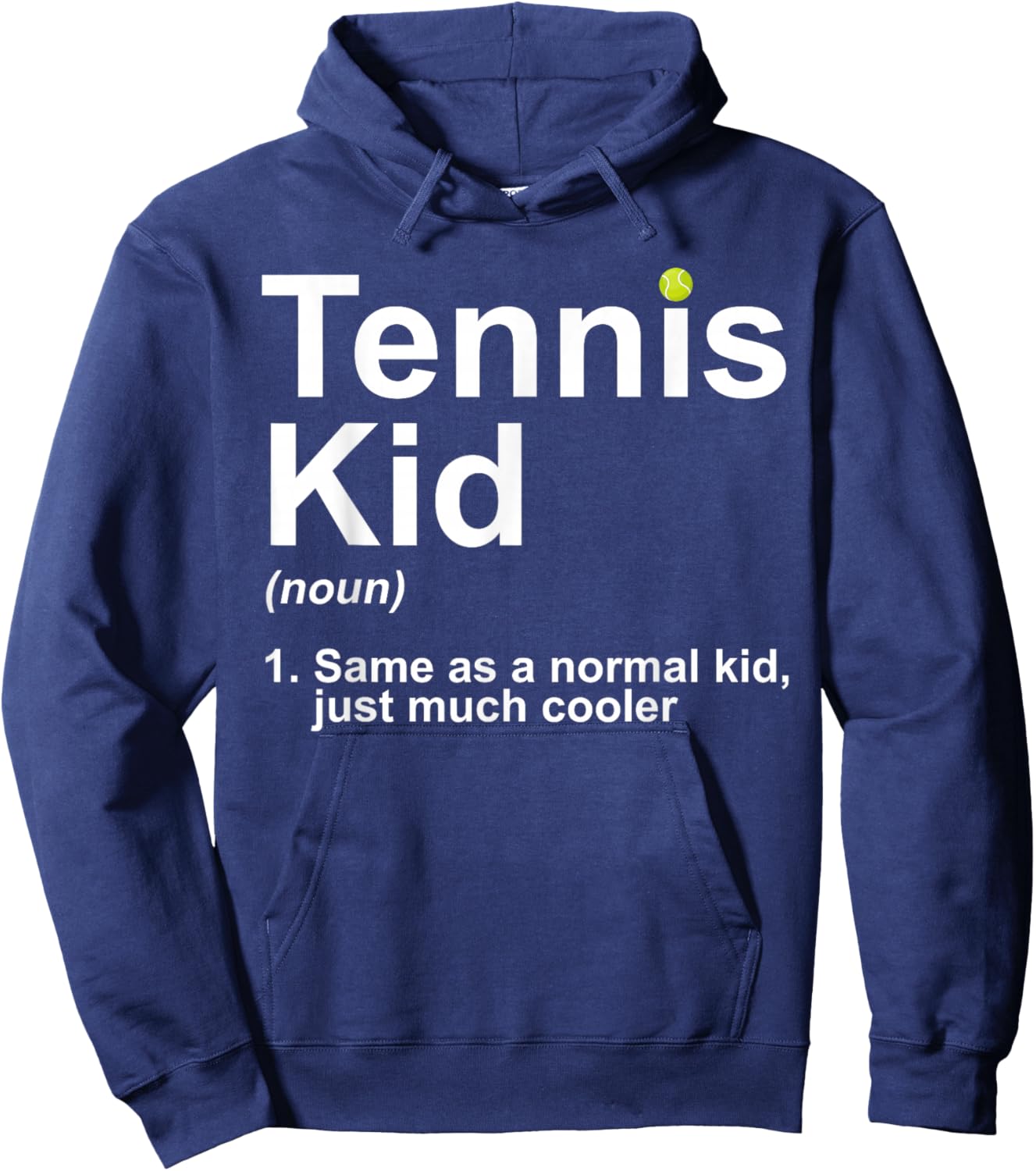 Tennis Kid Art For Boys Kids Girl Tennis Lover Tennis Player Hoodie - Hoodie | Navy