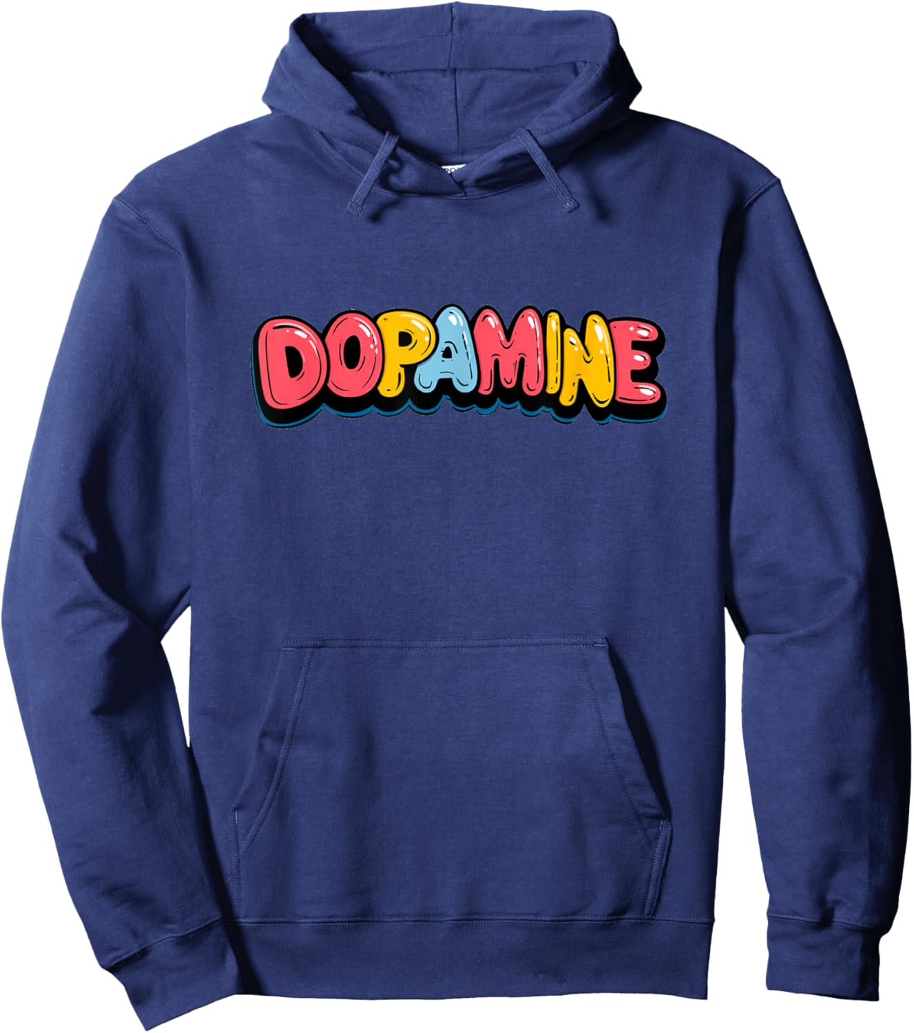 Colorful Dopamine Emblem Costume Hoodie - Hoodie | Navy