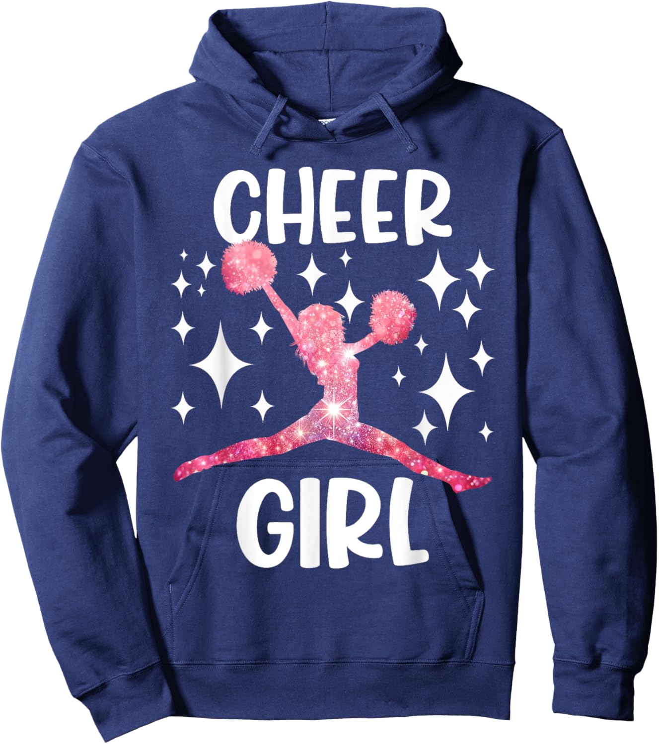 Funny Cheer Girl Cheerleader Cheerleading Cheering Squad Hoodie - Hoodie | Navy