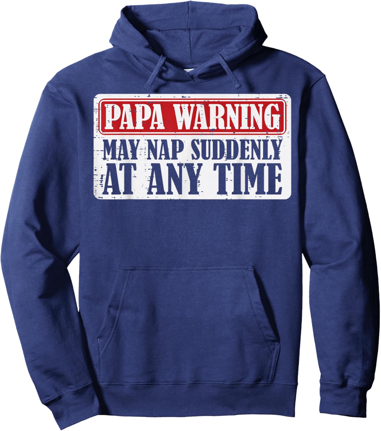Papa Warning May Nap Suddenly Funny Fathers Day Grandpa Men Hoodie - Hoodie | Navy