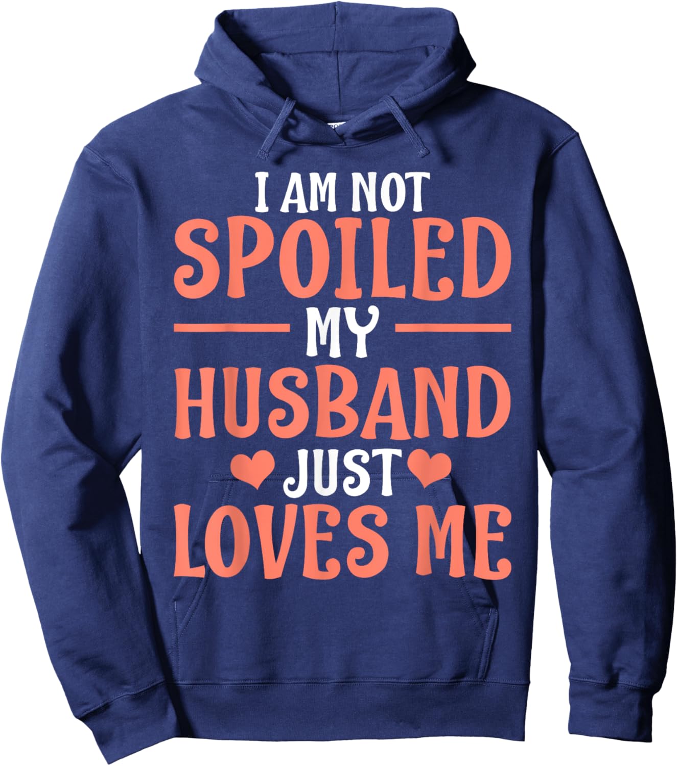 Spoiled Wife Art Girl Matching Couple Spoiled Wife Hoodie - Hoodie | Navy