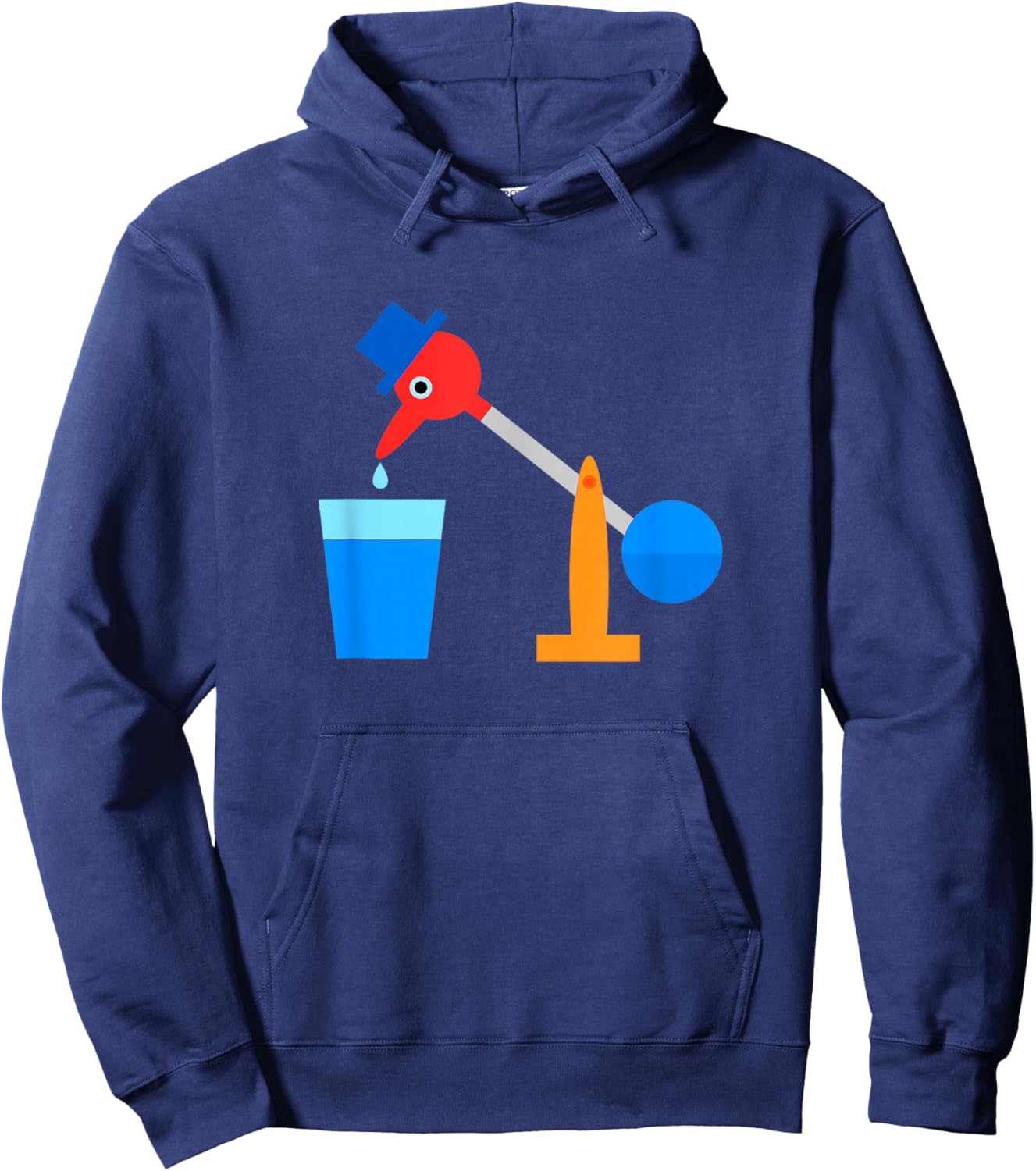 The Original Drinking Bird Hoodie - Hoodie | Navy