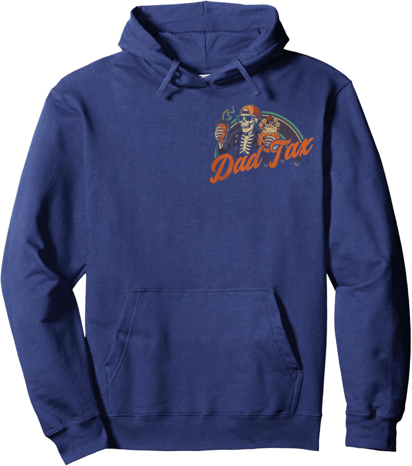 (Front and Back) Dad Tax Making Sure It's Not Poison Spooky Hoodie - Hoodie | Navy