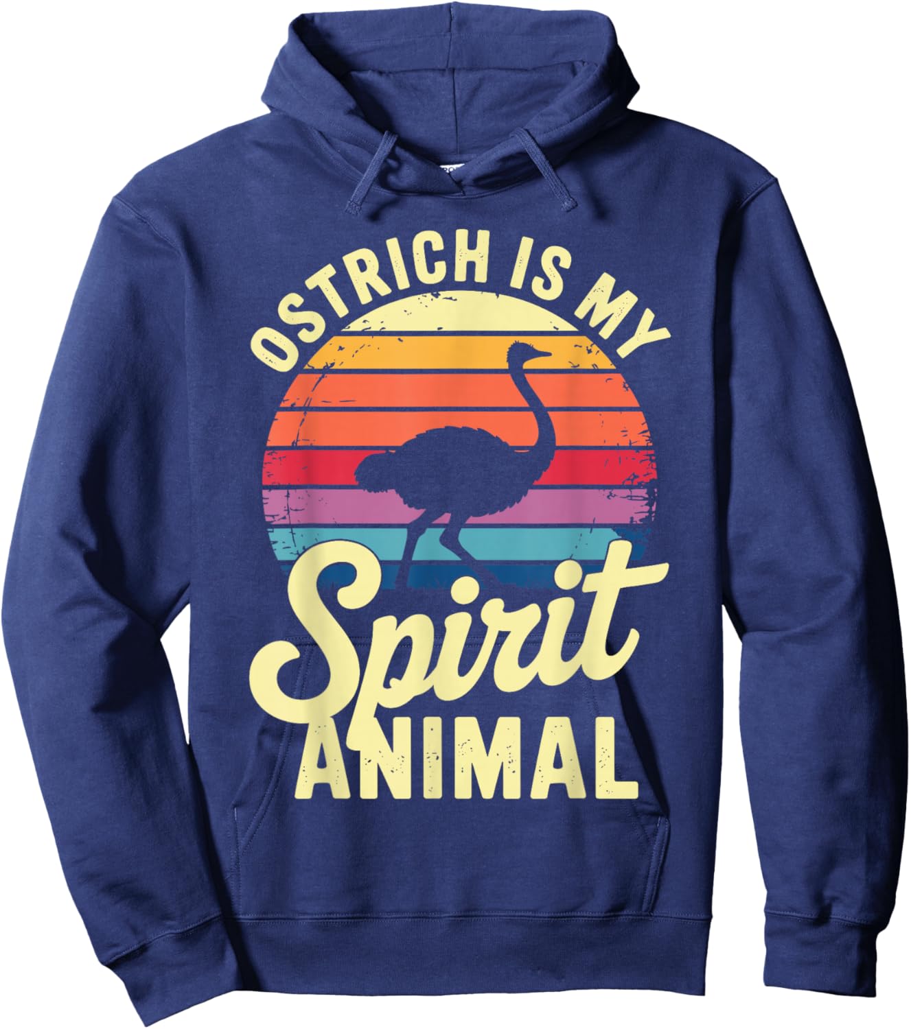 Cute Ostrich Costume Women Kids Bird Lover Ostrich Hoodie - Hoodie | Navy