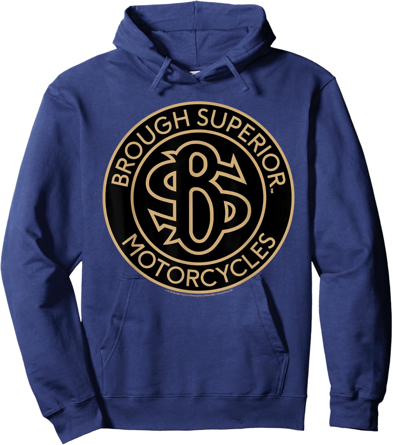 Brough Superior Motorcycles Circular Logo Hoodie - Hoodie | Navy