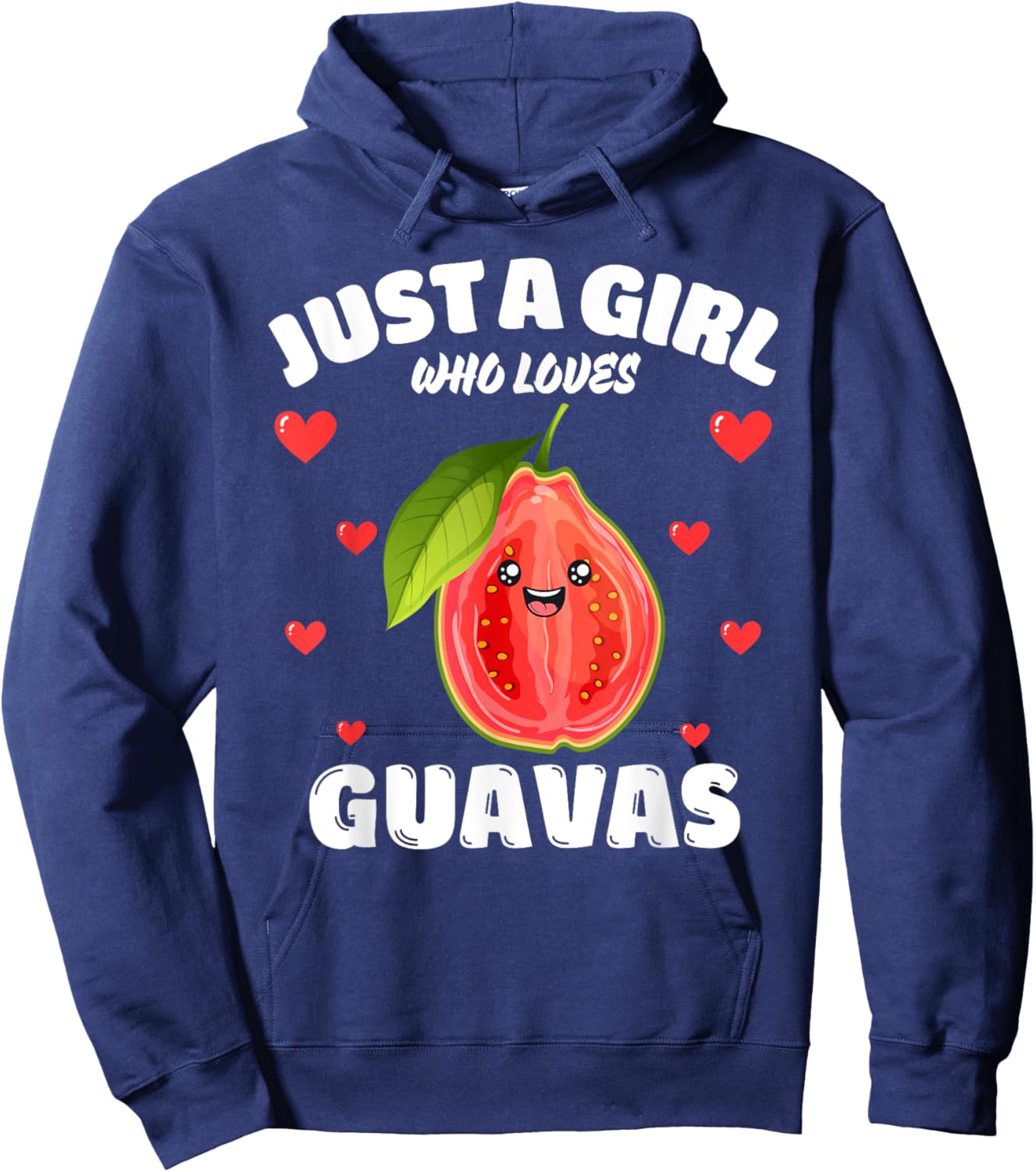 Just A Girl Who Loves Guavas, Guava Lover Hoodie - Hoodie | Navy