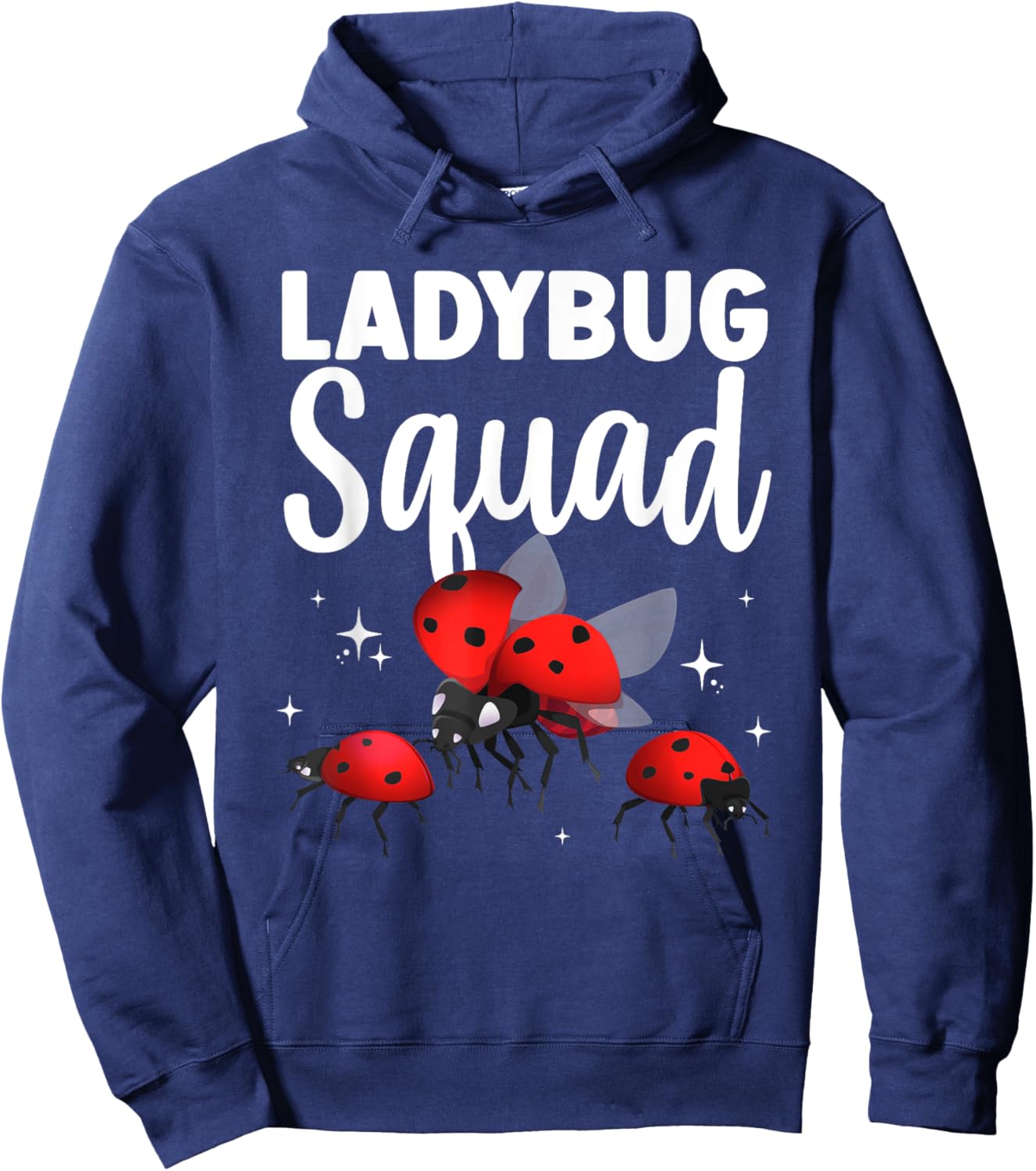 Funny Ladybug Squad Design Women Kids Ladybug Lover Hoodie - Hoodie | Navy