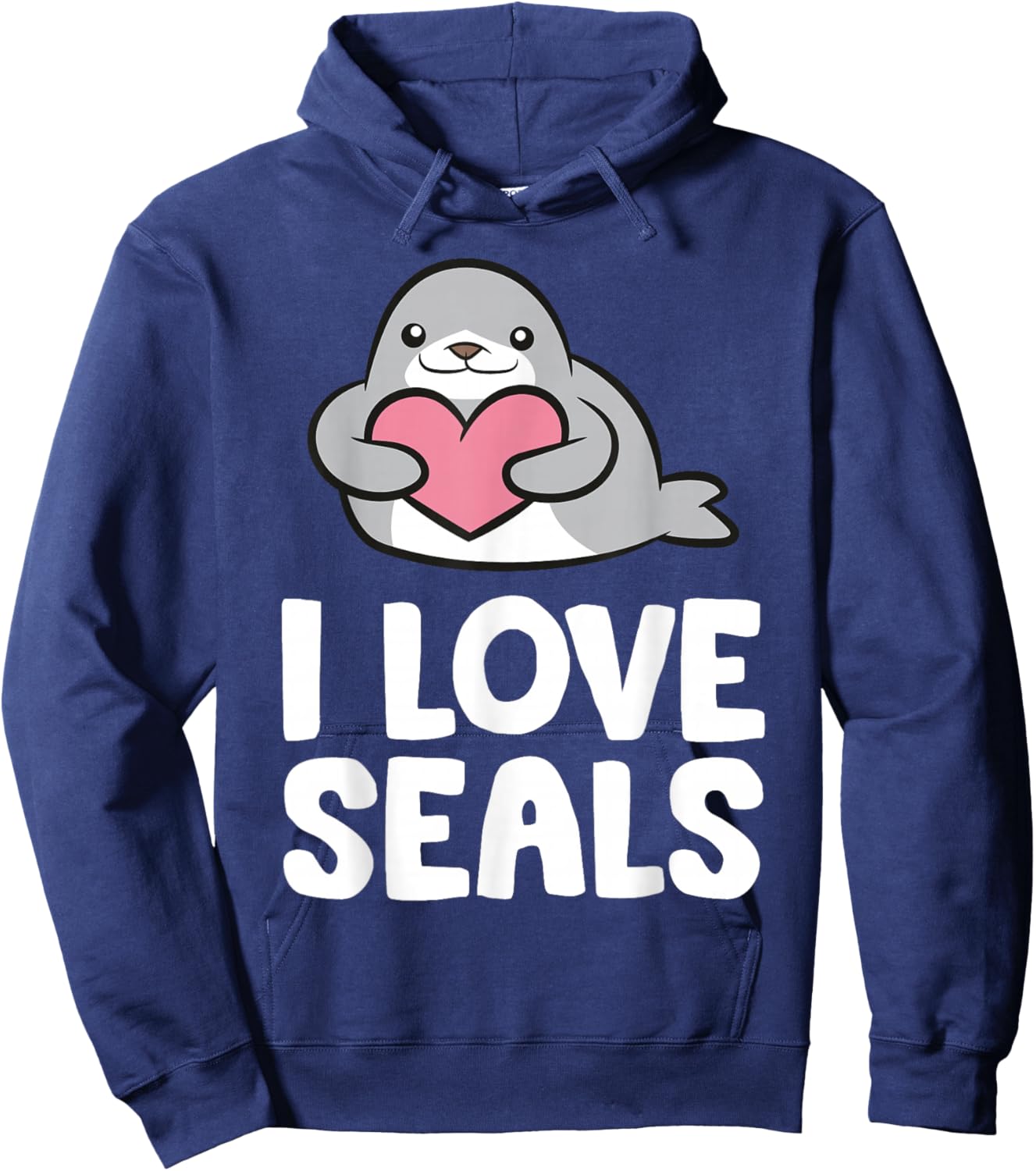 I Love Seals Hoodie - Hoodie | Navy