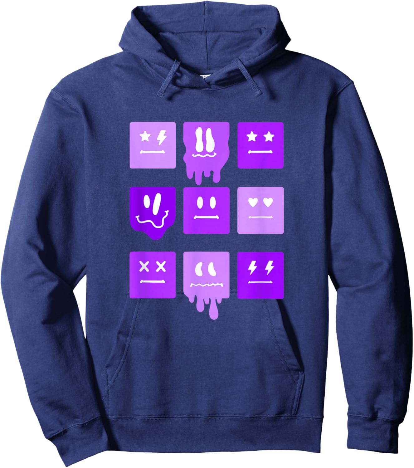Purple Moods Purple Graphic Hoodie - Hoodie | Navy