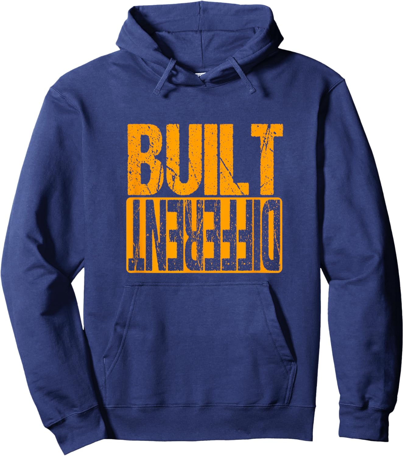 Orange Different Orange Graphic Orange Hoodie - Hoodie | Navy