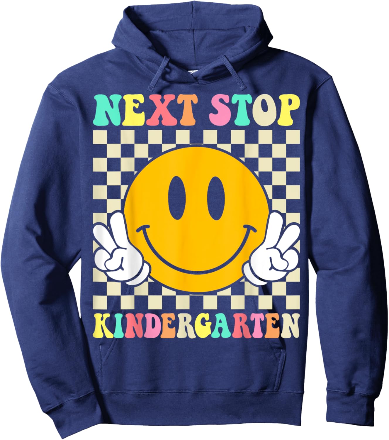Next Stop Kindergarten Preschool Graduation Graduate 2025 Hoodie - Hoodie | Navy