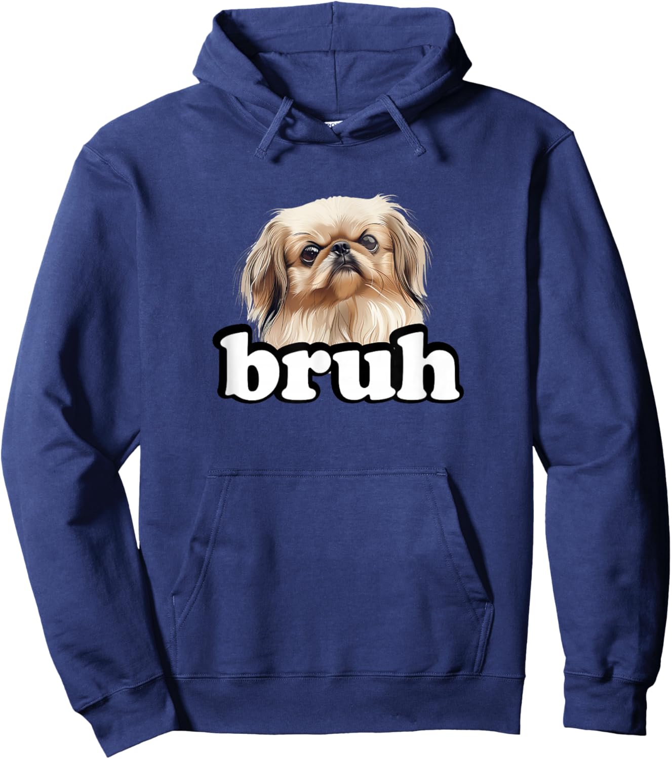 Cute Kids Bro Bruh Pekingese Dog Lover Hoodie - Hoodie | Navy