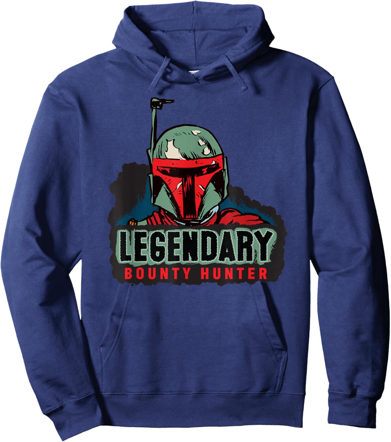 Star Wars Legendary Bounty Hunter Mandalorian Boba Fett Hoodie - Hoodie | Navy