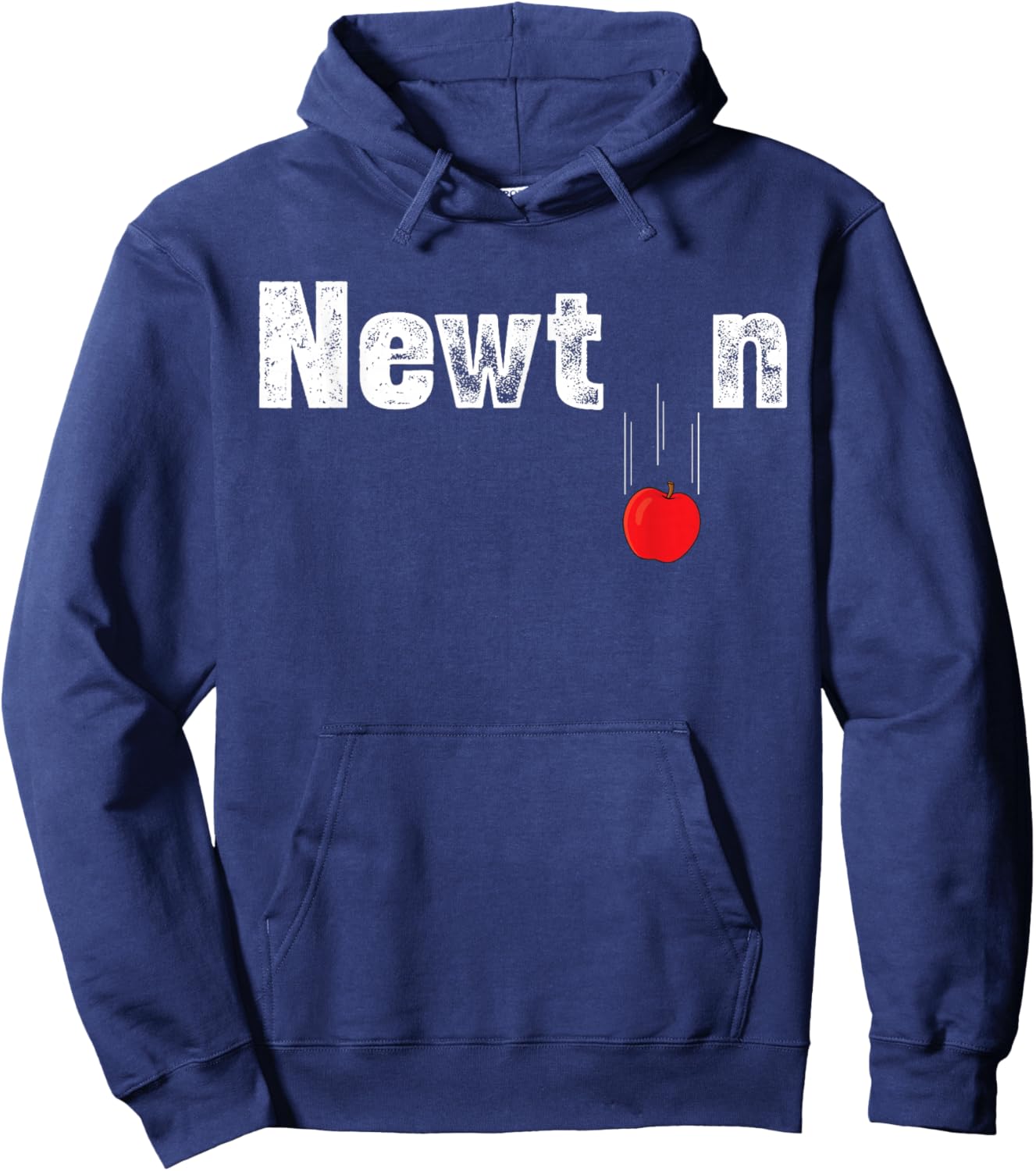 Newton Gravity Apple Science Funny Physics Hoodie - Hoodie | Navy